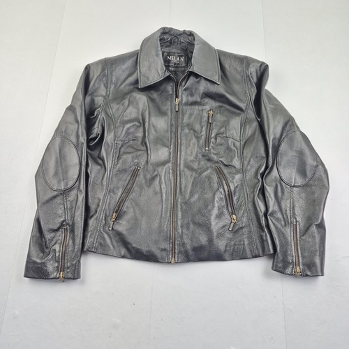 Milan leather jacket small - milan,