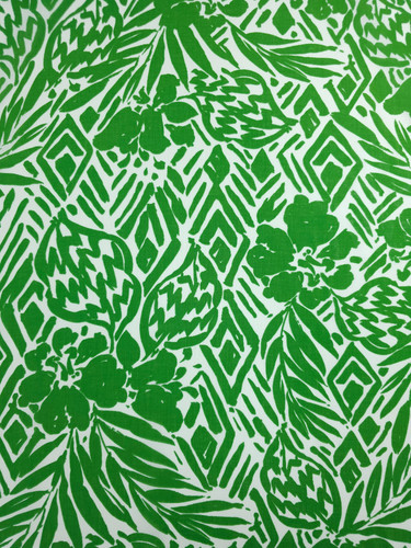 Green aztec floral cotton - aztec,