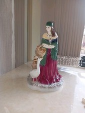 Rare Royal Worcester Gypsy Goosefair Figurine Mint Condition 