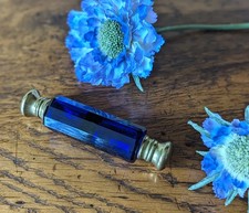 Antique bristol blue glass - bristol,