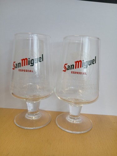 San miguel half pint glasses - san,