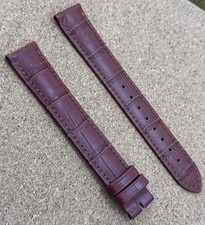 18mm Hirsch Crocodile Leather Watch Strap, Elegant And Durable Brown