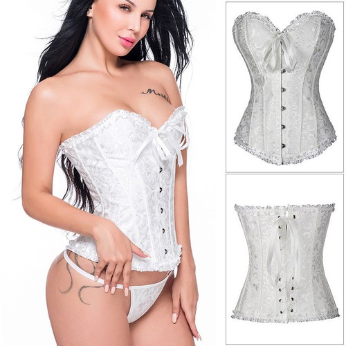Women lace overbust boned - women,