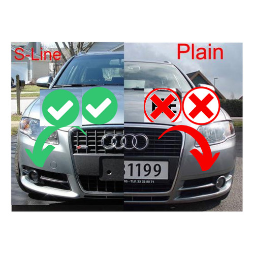 Audi line bumper - audi, b7