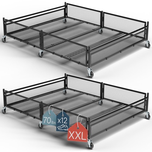 Under bed storage with wheels - under,