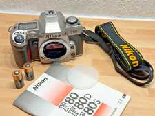 Nikon F80 silver camera body