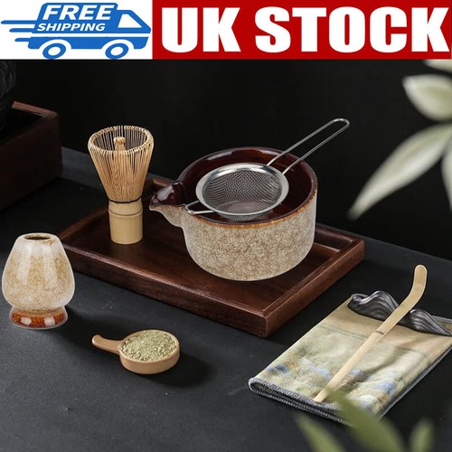 Bamboo matcha whisk set - matcha,