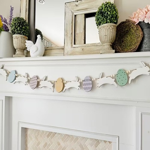 Charming easter bunny bunting - easter,