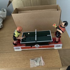 Vintage Style Playing Ping Pong Table Tennis Clockwork Tinplate Toy MS358 MS 358