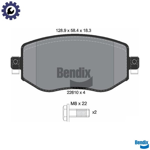 Brake pad set disc - pad,