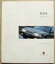 ROVER 800 SERIES KV6 ENGINE Sales Brochure For 1997 #5009 825SLi STERLING Coupe