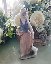 Nao Lladro Figurine of Girl Feeding Goose by Lladro from 1977