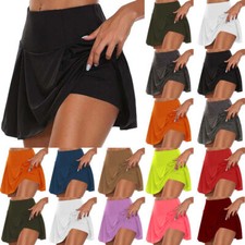 Womens Plain Sports Skorts Gym