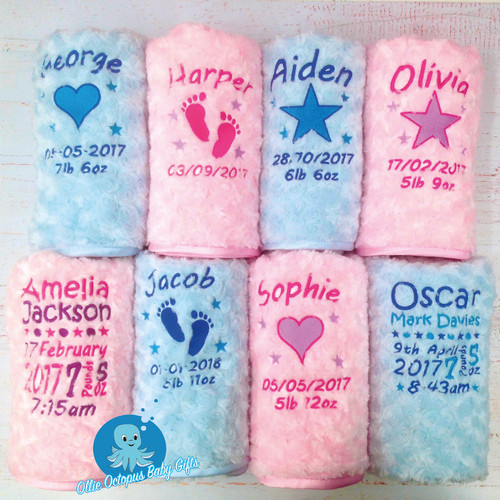 Personalised baby blanket - personalised,