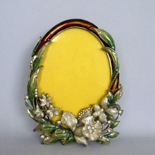 Enamel Jewelled Gems Oval