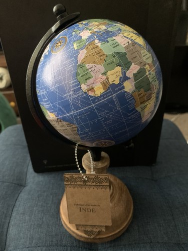 New desk globe with - with, wooden
