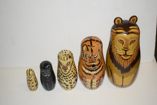 Nesting big cats matryoshka - nesting,