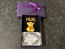 Handmade Cute Hug & Yellow Teddy Bear In a Box Gift, Friendship, Make You Smile