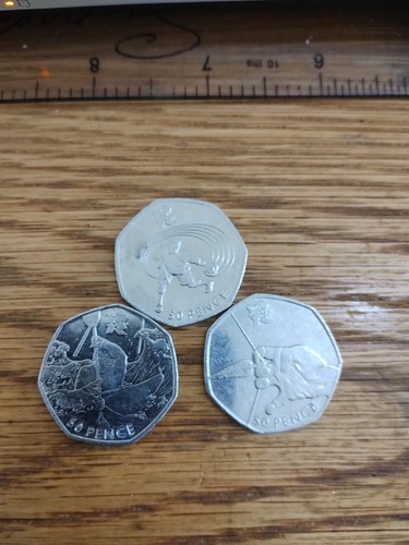 Olympic 50p coins london 2012 - coins,