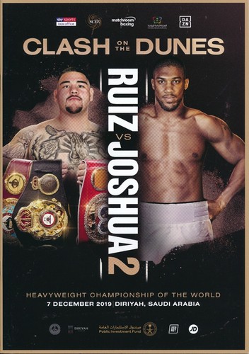 Official boxing programme - official,