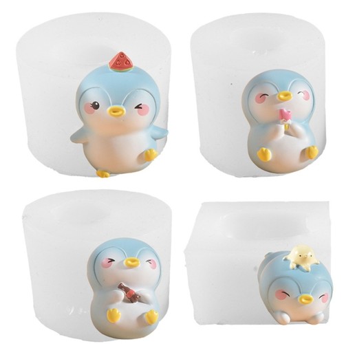 Penguin silicone mold - penguin, for