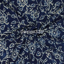 Natural Indigo Dabu Floral