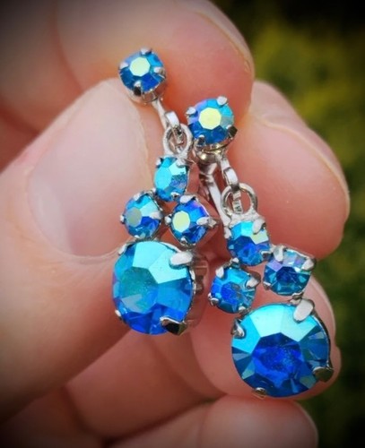 Vintage blue screwback - blue,