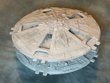 Battlestar Galactica Cylon Base Star, poss Battlefleet Gothic, read description