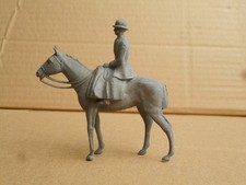 Stamped  Britain's  Rare Original  Unpainted 1930's Lead Hunting  Figure Mounted