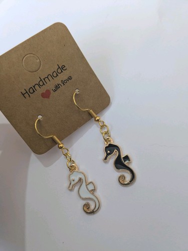 Handmade sea horse black - handmade,