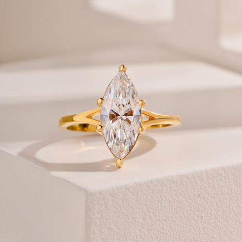 Carat marquise lab grown - 4,