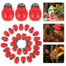  2 PCS Ladybug Fairy Garden Accessories Mini Ladybugs Animal Miniatures