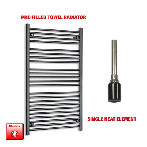 Matt black electric heated - black,