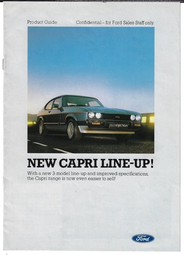 Ford capri mk3 - 1983, market
