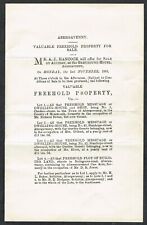1885 1/2d Slate Blue ABERGAVENY Advertising Cover for Freehold Property