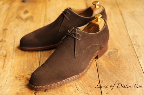 Grenson brown suede derby lace - grenson,