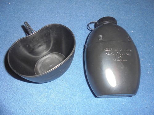 Black plastic water bottle 58 - water,