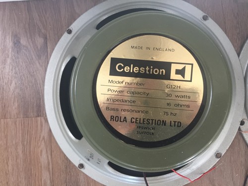 Celestion g12h 1973 greenback - g12h,