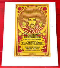 The Jimi Hendrix Experience Fillmore East Gig Poster Art PICTURE/PRINT 11" x 9"