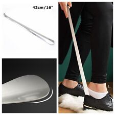 16'' inch Extra Long Handled Metal Shoe Horn Heavy Duty Shoe Helper Shoe Spoon