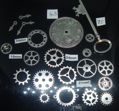 Steampunk metal charms - 20,