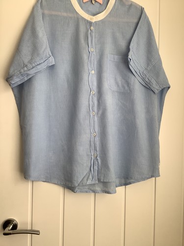 Joules ladies blue and white