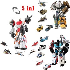 5 IN 1 Defensor Bruticus Superion IDW G1 Transform Robot Action Figure Model Toy