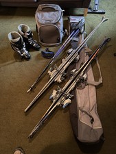 Complete SKI kit, Skis, bindings, poles, bag,.