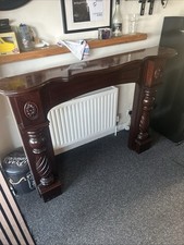 Hand Carved Wooden Fireplace Surround / Fireplace Mantle Piece for Fireplace