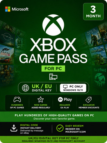 Xbox game pass month - pc,