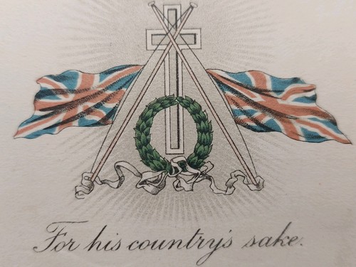 South staffs 1918 kia card - 1918,