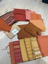 Bundle Of Orange Fabric / Fat Quarters