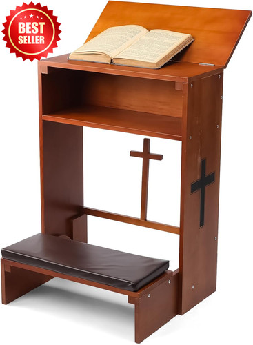 Solid wood prayer bench - wood,