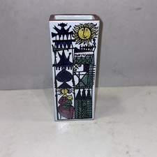 Vase - Stig Lindberg - Gustavsberg - Karneval. 7.09" x 2.76" x 1.77"/18 x7x4 cm